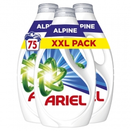 ArielVloeibaarWasmiddelAlpine75Wasbeurten3375ml