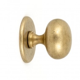 HardbrassVoordeurknopIRIS72mm-messinggetrommeld