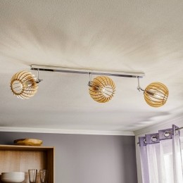 ArgonPlafondlampPazchroomhoutenlamellenbol3-lamps