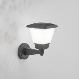 FabasLuceBuitenwandlampLenadonkergrijsmetaalE2727cmIP54