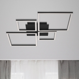BrilonerLEDplafondlampFrameStepDim4-lampszwart