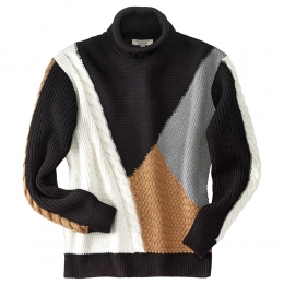 AigleDamesTruiStrogazwart-wit-bruinMaatXS