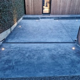 3xRamsaydimbareLEDgrondspot-Vierkant-RVS-2700Kwarmwit-5Watt-IP67straalwaterdicht-3jaargarantieGrondspotbuiten230V