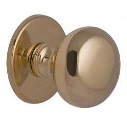 HardbrassVoordeurknopIRIS72mm-messingongelakt