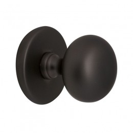 HardbrassVoordeurknopIRIS72mm-puurzwart