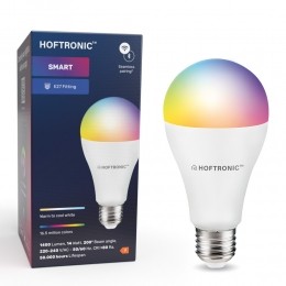 Setvan6E27SMARTLEDLampenRGBWWWifiBluetooth14Watt1400lmDimbaarviaApp