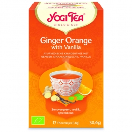 6xYogiteaBiologischGingerOrangeVanilla17stuks
