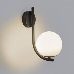 ForlightwandlampSferaSinglezwartglasbreedte12cm