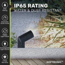 PinerodimbareLEDprikspot-GU104000Kneutraalwit-Kantelbaar-Tuinspot-Pinspot-IP65voorbuiten-Zwart-Tuinspotsspotsbodembuiten