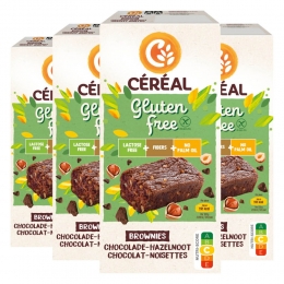 4xCralBrowniesChocoladeenHazelnootGlutenenLactosevrij150gr