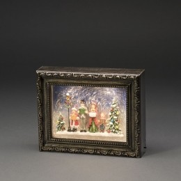 Kerstlantaarnvoorbinnen-Schilderijmetkerstkoor-Warmwit-195x145cm-Sneeuwlantaarn-KerstverlichtingopbatterijeninclTimer