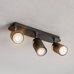 Eko-LightPlafondspotJoker3-lampsblauw-goud