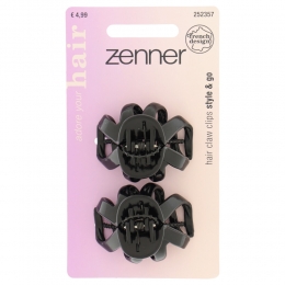 ZennerSierklemDesignedinFranceZwart2stuks