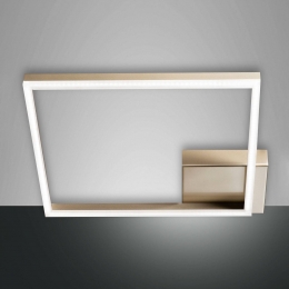 FabasLuceLEDplafondlampBard42x42cmmatgoudfinish