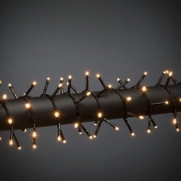2-packLEDClusterverlichtingvoorbinnen-2100KAmber-200LEDs-44meterpersnoer-IP20-Kerstverlichting-Incltransformator