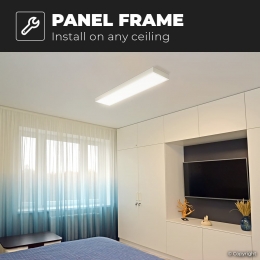 Opbouwframevoor30x120HoftronicLEDpanelen-63mm-Wit