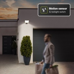 Londen-LED-breedstralermetbewegingssensor-Inclschemersensor-IP65waterdicht-Kantelbaar-2500lumen-3000Kwarmwitlicht-30watt-Zwa