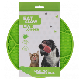 EatSlowLiveLongerLickMatVoetbalGroen
