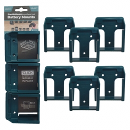 StealthMountsBM-MK40-BLU-6AccuhouderVoorMakita40VXGT-Blauw-6-pack