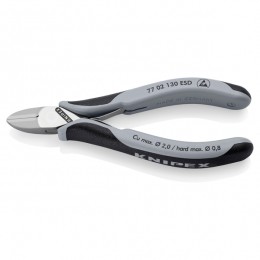 Knipex7702130ESDElektronicaZijsnijtang-130mm