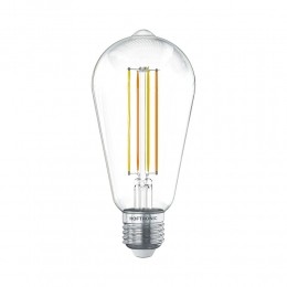 SmartE27LEDFilamentLamp-7Watt806lumen-ST64Helder-1800-3000K-Dimbaar-Edisonlamp