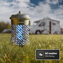 Muggenlamp-Vliegenlamp-UV-Insectenlamp-Elektrisch-Voorbinnenbuiten-Bereiktot50m-Extrakrachtig3500volt-20watt-Zwart