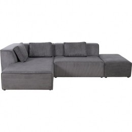 HoekbankInfinityCordgrijslinksKareDesign