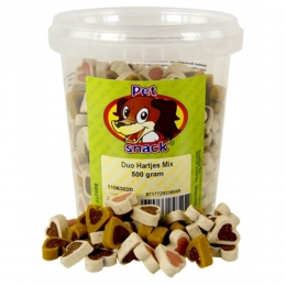 PetsnackDuoMixHartjes500gr