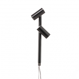 HeraLEDDuoSpot2x3Wwarmwit170mmzwart