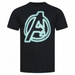 AVENGERSMARVELNeonHerenT-shirtFCMTS019BLK