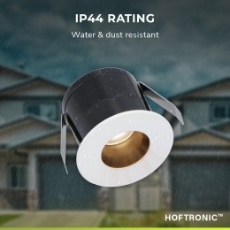 8xOlivia-Mini12VLEDinbouwspotwitmettrafoenmuurdimmer-Verzonken-3Watt-Dimbaar-IP44waterdichtvoorbuiten-2700KWarmwit-Lagei