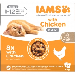 IAMSDelightsKittenJellyMultipackKip8x85gr