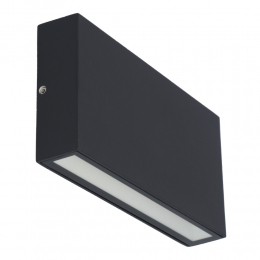 DimbareLEDWandlampOtisM-10Watt-2700Kwarmwit-UpDownlight-IP54voorbinnenenbuiten-Zwartvoorbinnenenbuiten