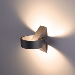 DimbareWandlampMutazwart6Watt3000KIP54voorbinnenenbuiten