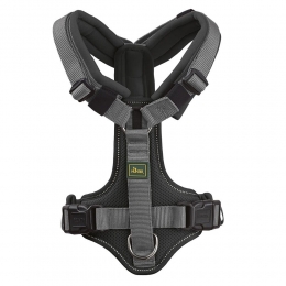 HUNTERHondentuigjeMaldonUpzwartgrijsMaatL