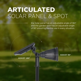 6xBendLEDSolarPrikspot3000KwarmwitIP65waterdichtTuinspot-Tuinspotsspotsbodembuiten
