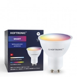 GU10SMARTLEDRGBWWWifiBLE55Watt345lm38DimbaarviaApp