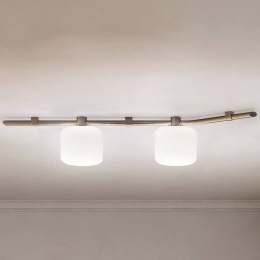 kdlnplafondlampFloedlengte151cmbronskleurig2-lamps