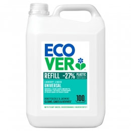 4xEcoverWasmiddelUniverseelKamperfolieJasmijn100Wasbeurten5liter