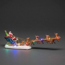 Kerstfiguurvoorbinnen-Kerstmanineensleemetrendieren-10LEDs-14x36cm-Meerkleurig-Werktopbatterijen-Kerstverlichting