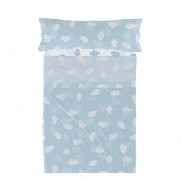CloudsLakenSet2-deligBlauwBasicKidsBlauw100katoendekwaliteitvan150TC