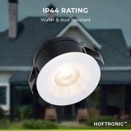 12xCadiz-Mini12VLEDinbouwspotwitmettrafoenmuurdimmer-3Watt-Dimbaar-IP44waterdichtvoorbuiten-2700KWarmwit-Lageinbouwdiepte