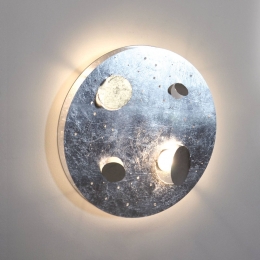 KnikerbokerBuchiLEDwandlamp40cmbladzilver