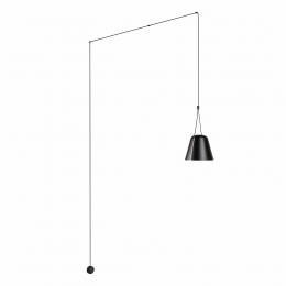 LEDS-C4Attichanglampconischdecentraalzwart