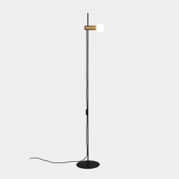LEDS-C4NudeSinglevloerlampE27goudzwart