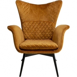 KareDesignTudorfauteuil-fluweel-oker
