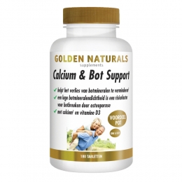GratisVerzending2xGoldenNaturalsCalciumBotSupportVegan180tabletten