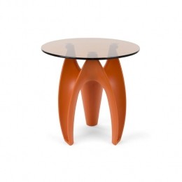 BoldMonkeyHactuaBijzettafelRond40cmGlas-Oranje