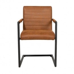 Bronx71IndustrileeetkamerstoelBlockcognaceco-leer