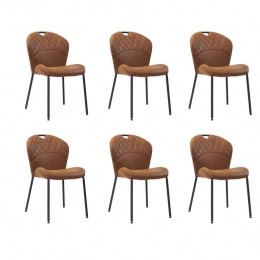 Bronx71StapelbareeetkamerstoelFayeco-leercognac-Eetkamerstoelen